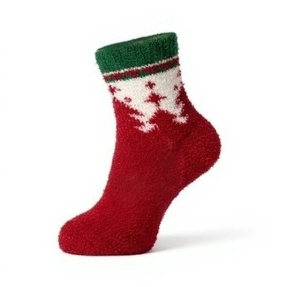 Calcetines Navideños Gruesos Suaves Y Cálidos Novedosos Paquete De 5 Holiday NEW